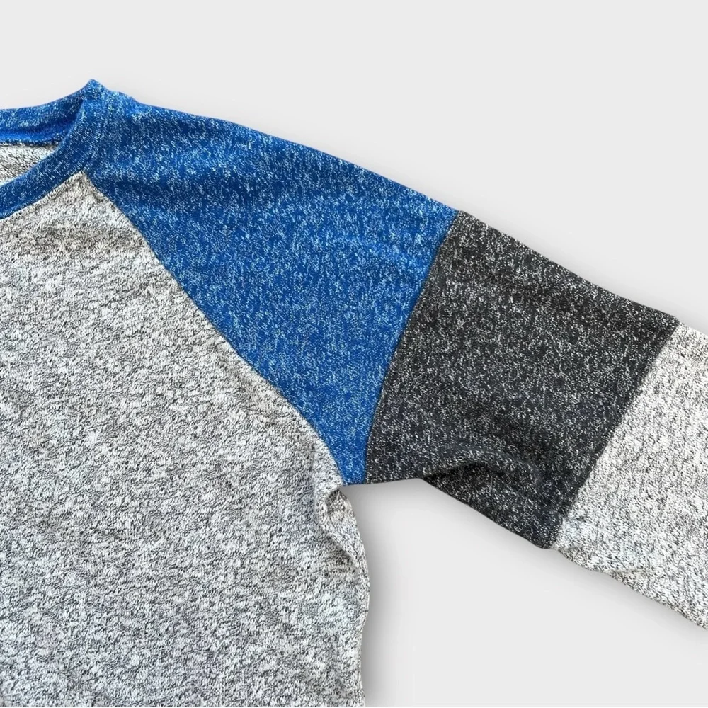OshKosh B'gosh Blue and Gray Super Soft Long Sleeve Tee